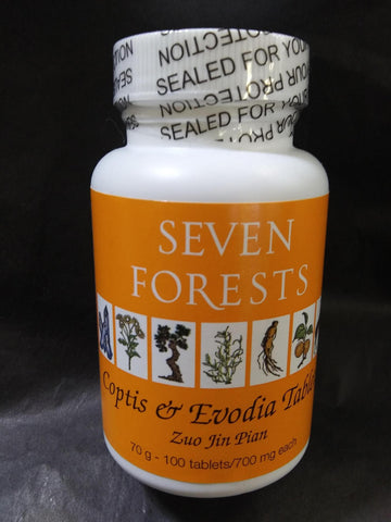 SEVEN FOREST COPTIS & EVODIA TABLETS 100