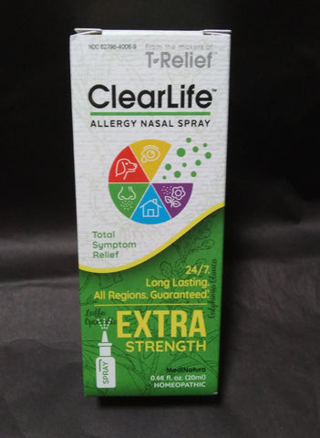 ClearLife Allergy Relief Nasal Spray Extra .68 oz (20 ml) MediNatura