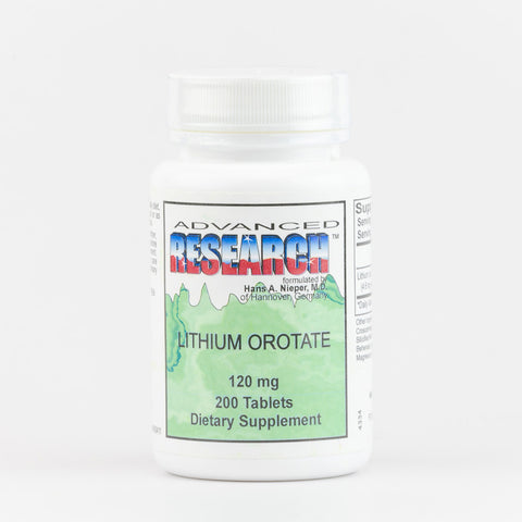 Advanced Research Lithium Orotate 120 mg 200 Tablets