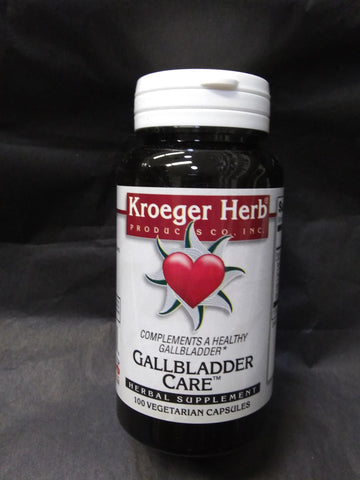 KROEGER HERB GALLBLADDER CARE 100 CAPSULES