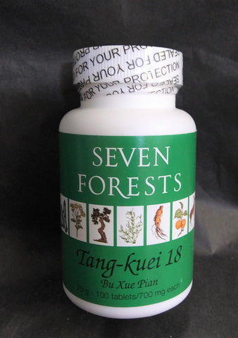 SEVEN FOREST TANG KUEI 18 TABLETS 100