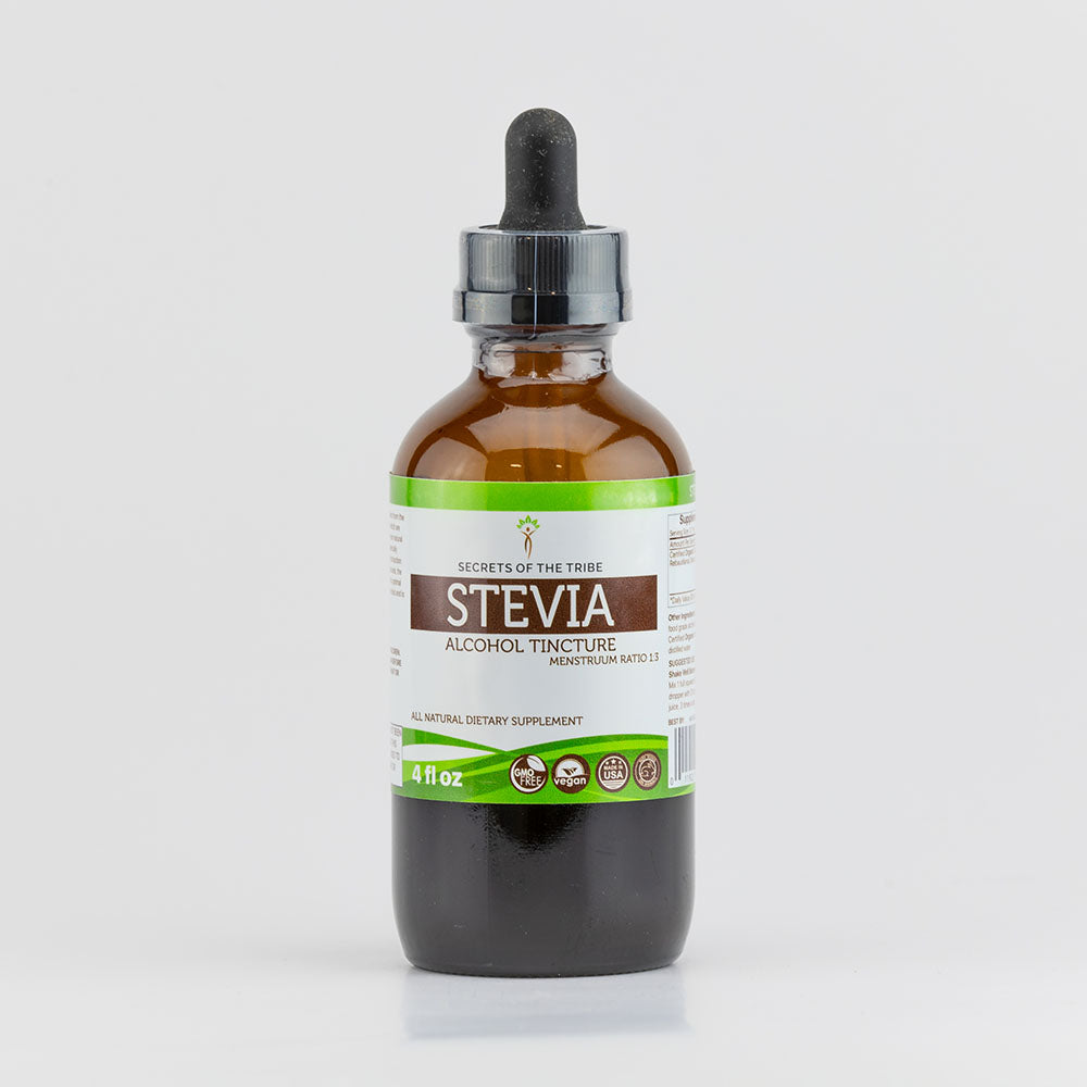 Secrets of The Tribe Stevia Alcohol Tincture 4 fl. oz.