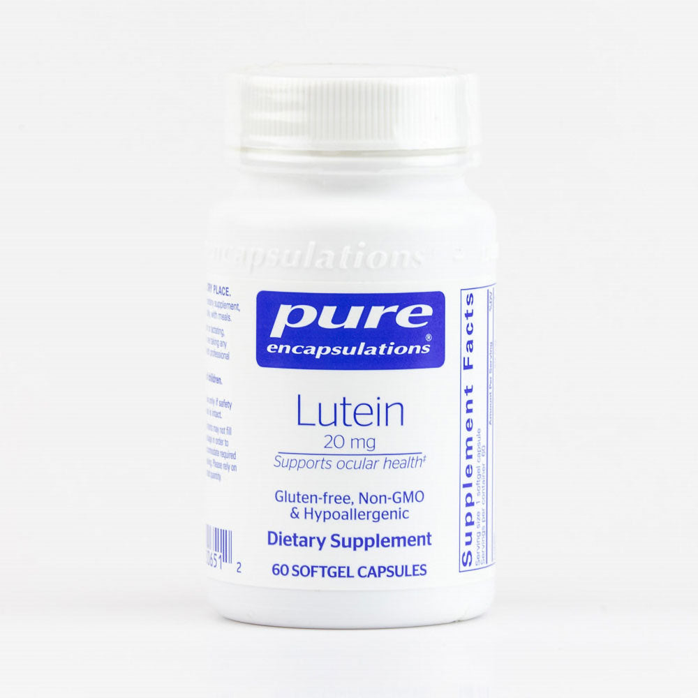 Pure Encapsulation Lutein 20ml 60 gelcaps